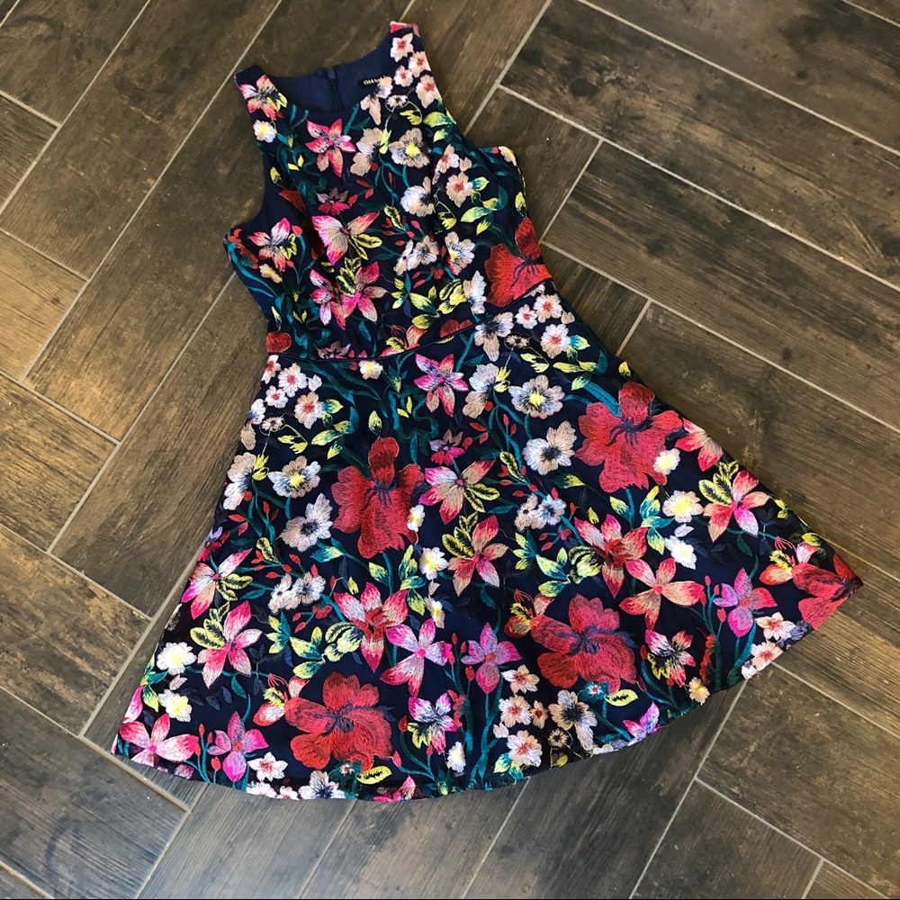Melody Floral Print Embroidered Dress Size 6